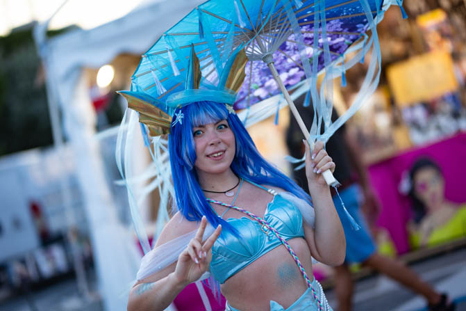 vaporeon with an umbrella